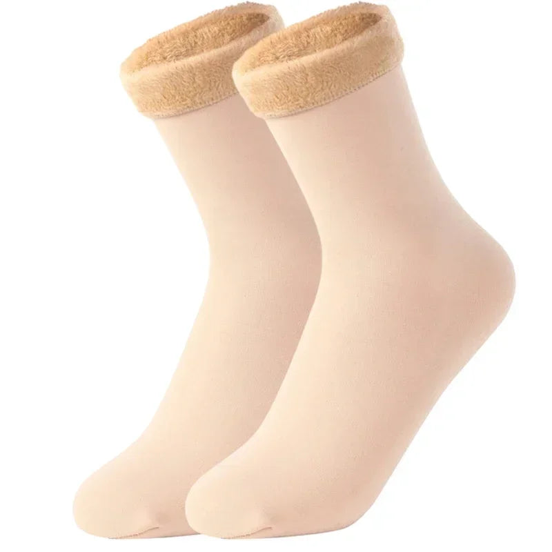 5 pairs Luxurious Velvet Wool Thermal Socks