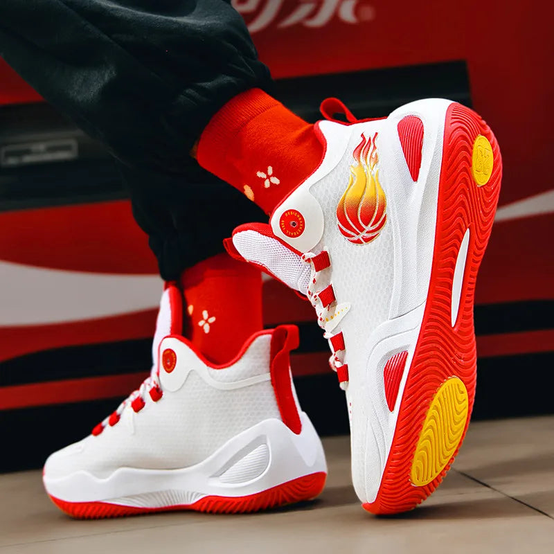 Dragon New Year Red Basketball Sneakers