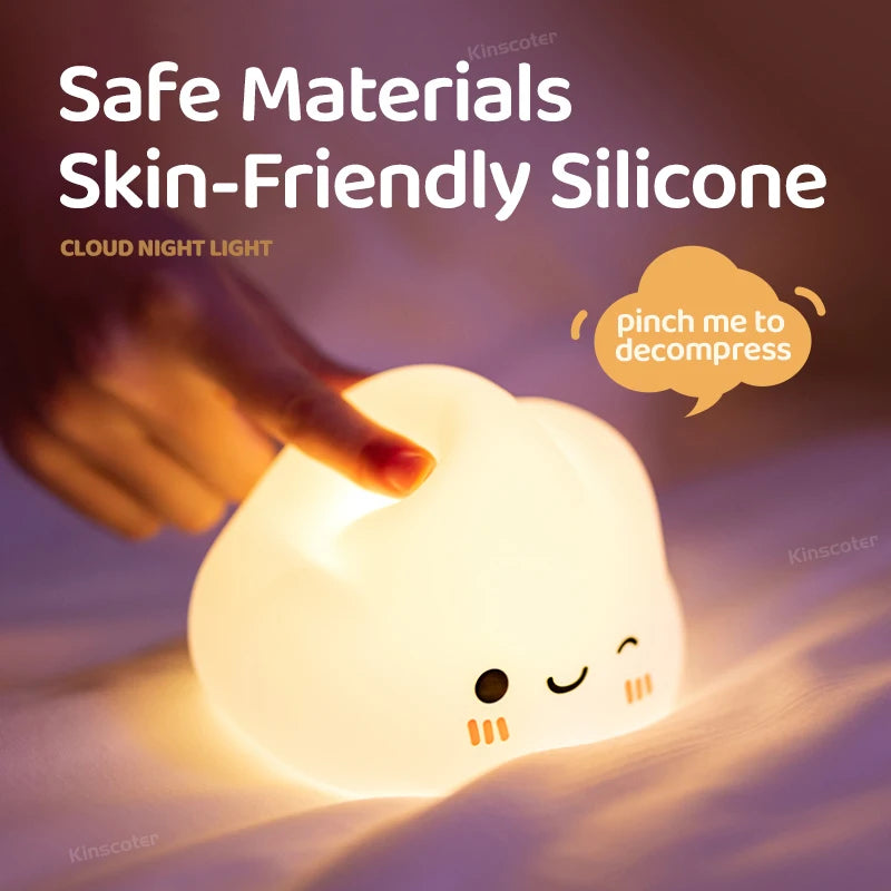 Cloud Pat Pat Night Light ☁️✨