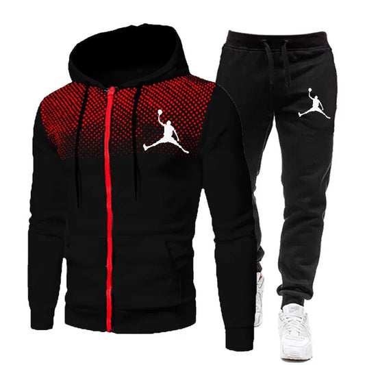 Men's Hooded Sweatshirt Set