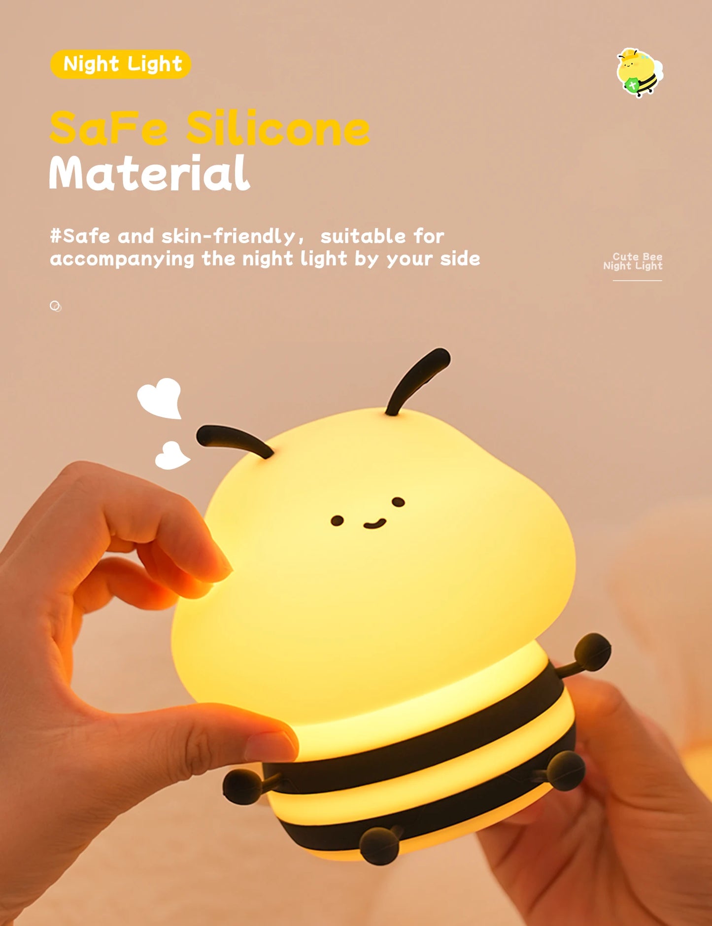 🐝 Bee Night Light — Buzzing With Glow