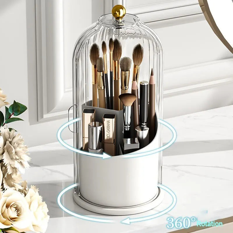 Rotatable Makeup Puff Organizer