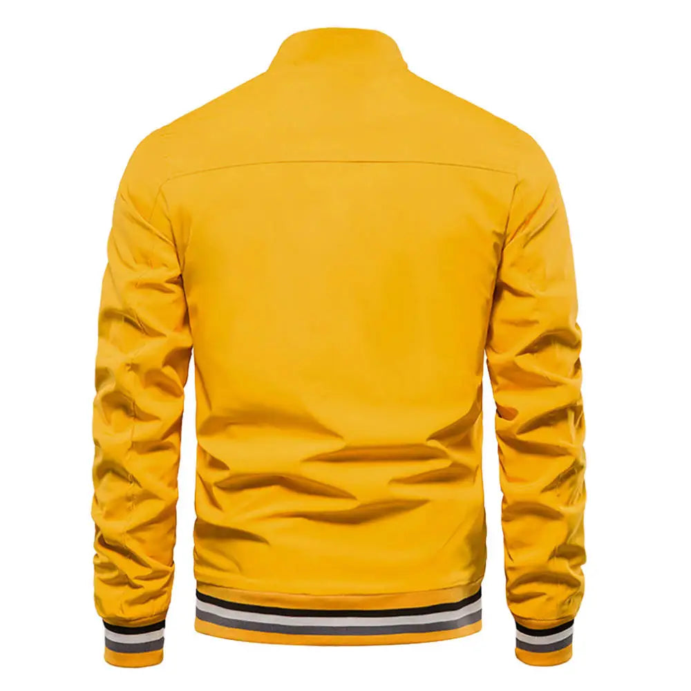 2024 Men's Stand Collar Varsity Jacket