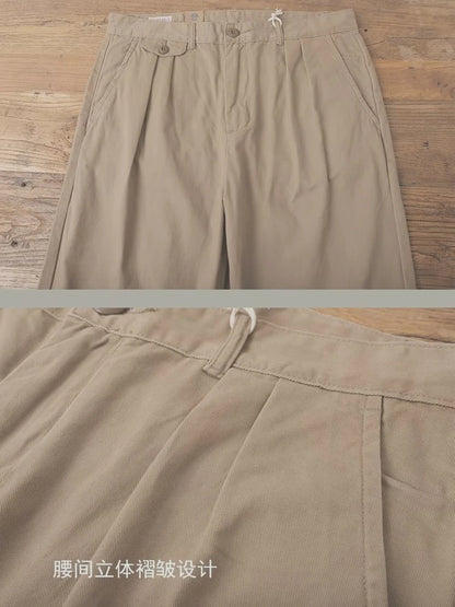 Men's Retro Twill Military Cargo Pants