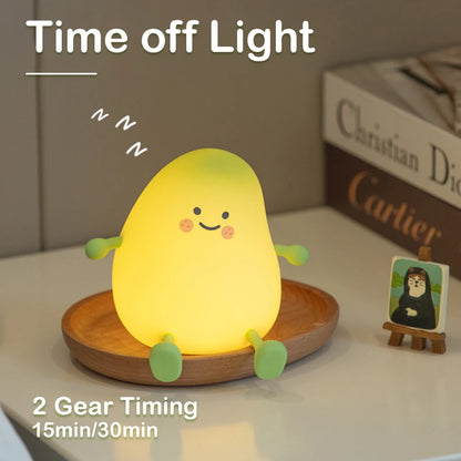 Fruit Silicone Night Light 🍑🥭