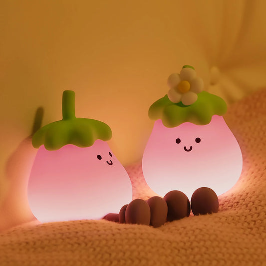 Eggplant Smile Silicone Night Light 🍆😊