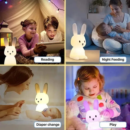 Rabbit Silicone Touch Night Light 🐰🌙
