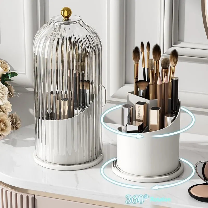 Rotatable Makeup Puff Organizer