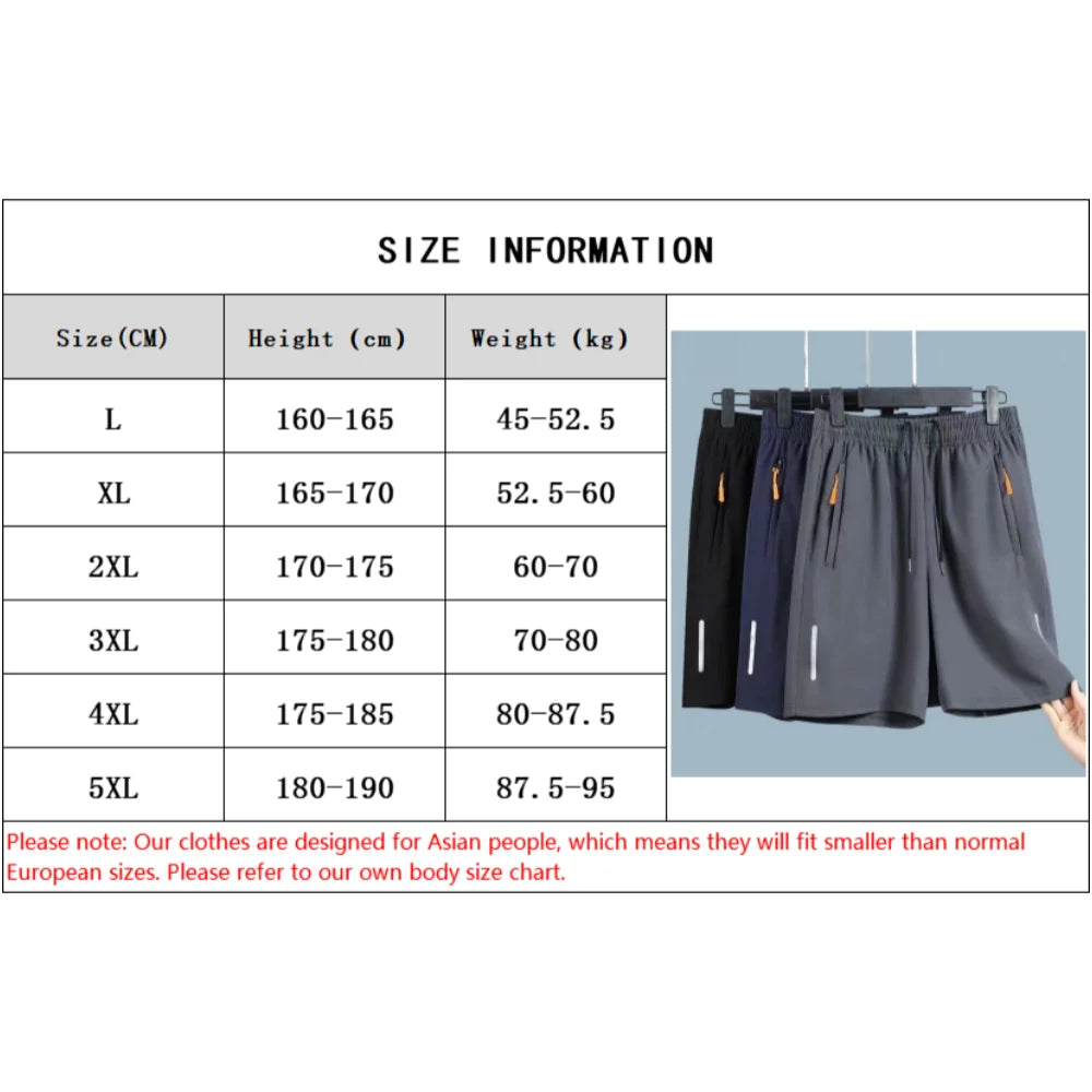 Men's Ultra-Thin Ice Silk Beach Shorts