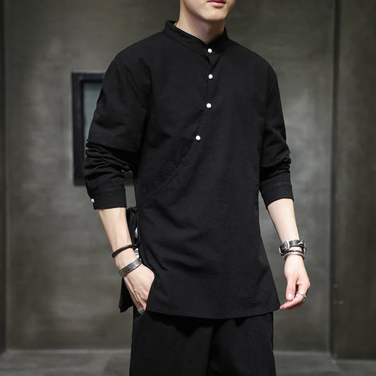 Men's Traditional Chinese Hemp Shirt