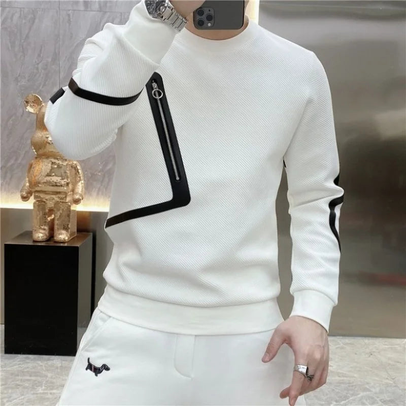 Luxury Men's Round Neck Pullover