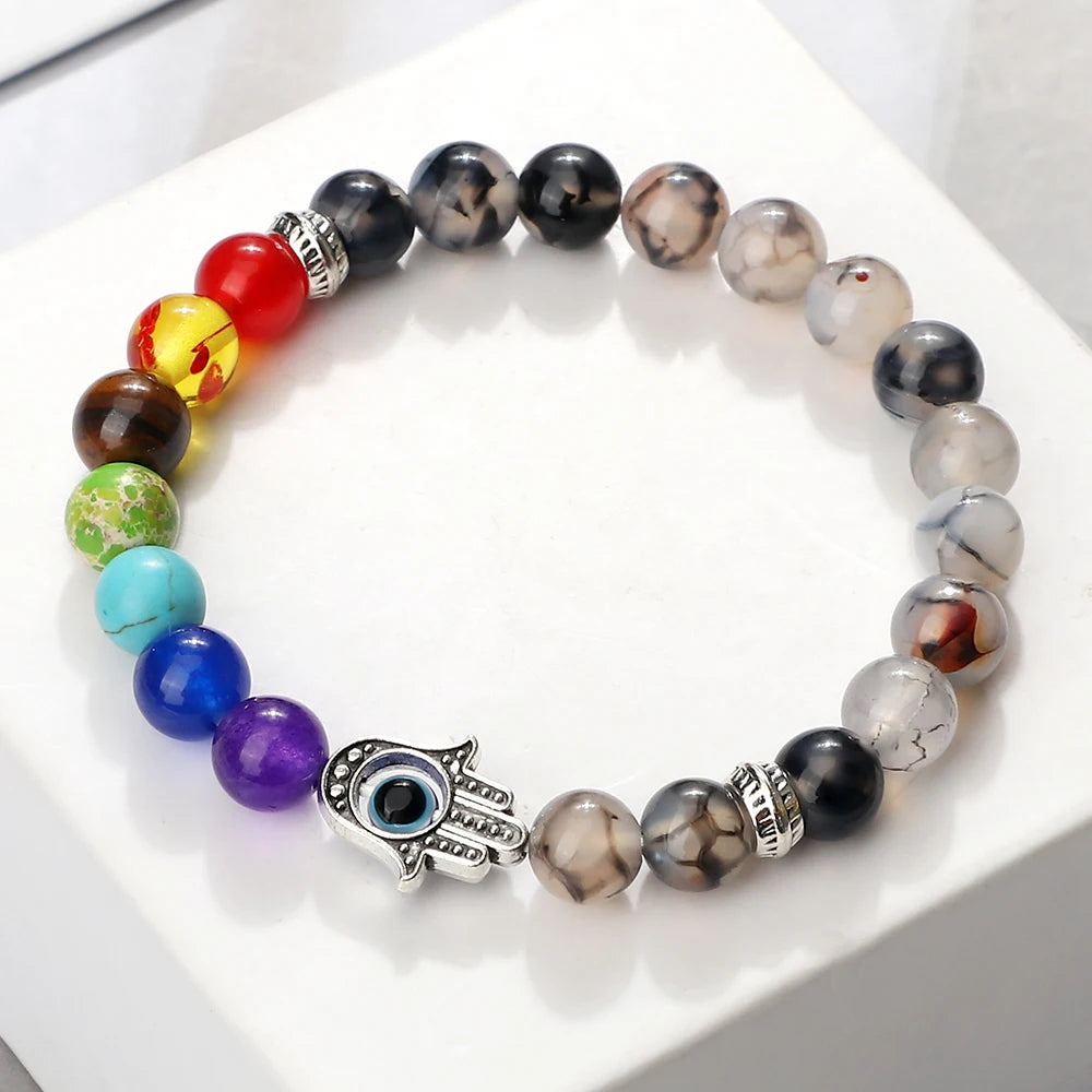 7 Chakra Natural Stone Bracelets