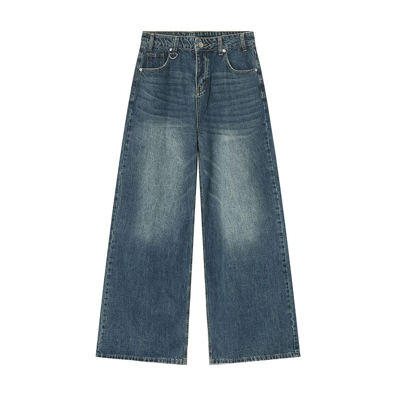 Vintage Wide Leg Denim Trousers