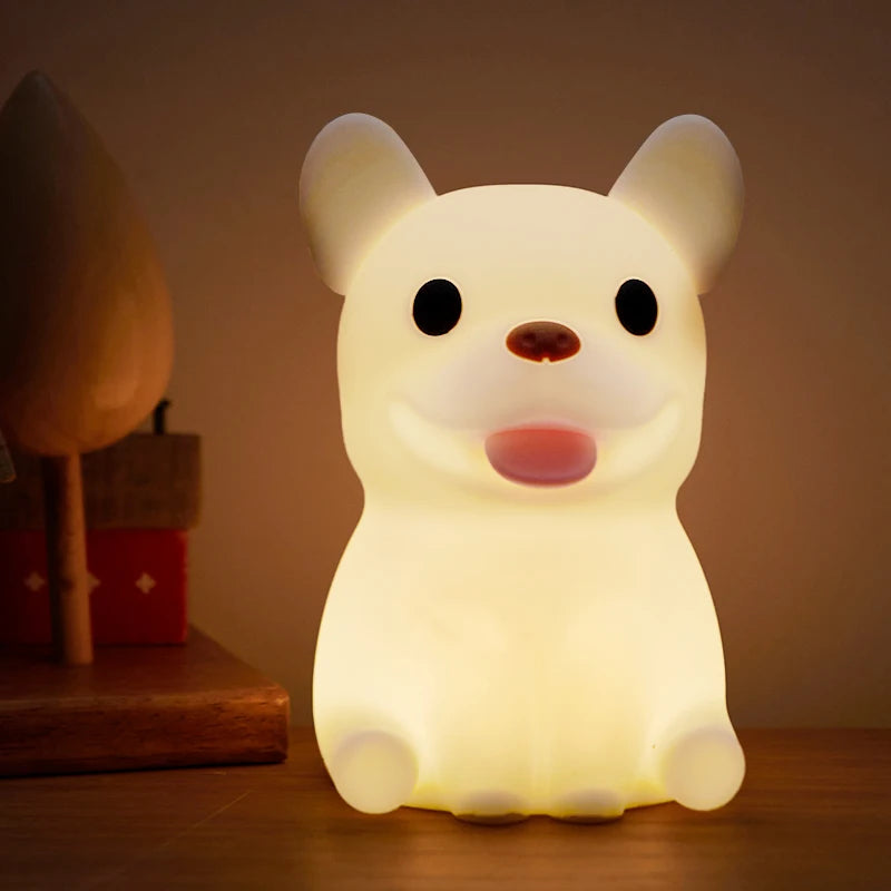 Bulldog Silicone Night Light