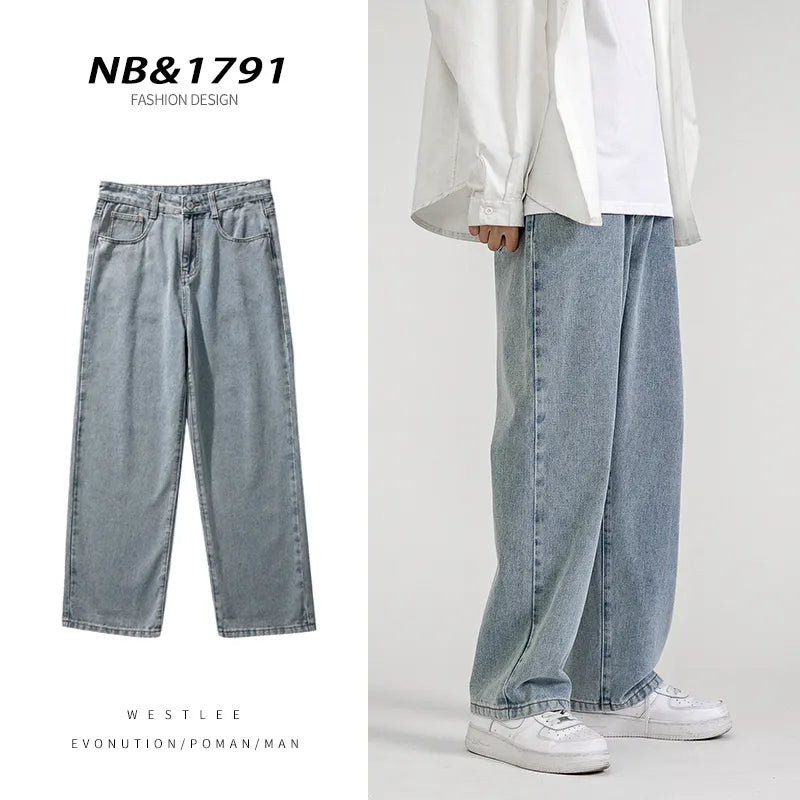 Korean Fashion Men's Baggy Jeans