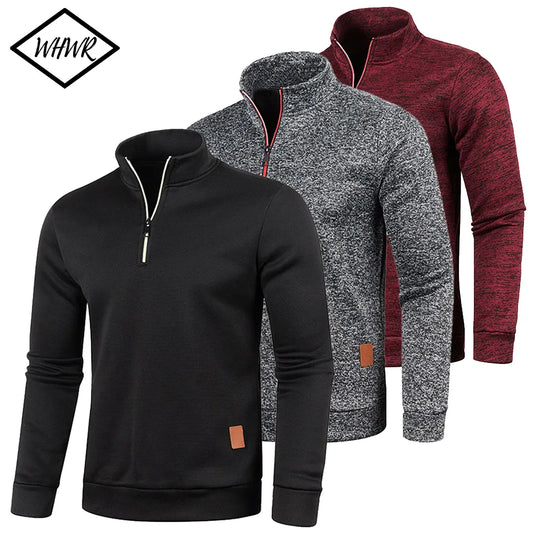 Men's Thicker Half-Zip Pullover Sweatshirt