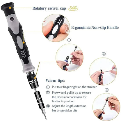 115 in 1 Precision Screwdriver Set – Essential for Home Repair and Electronics 🛠️🔧