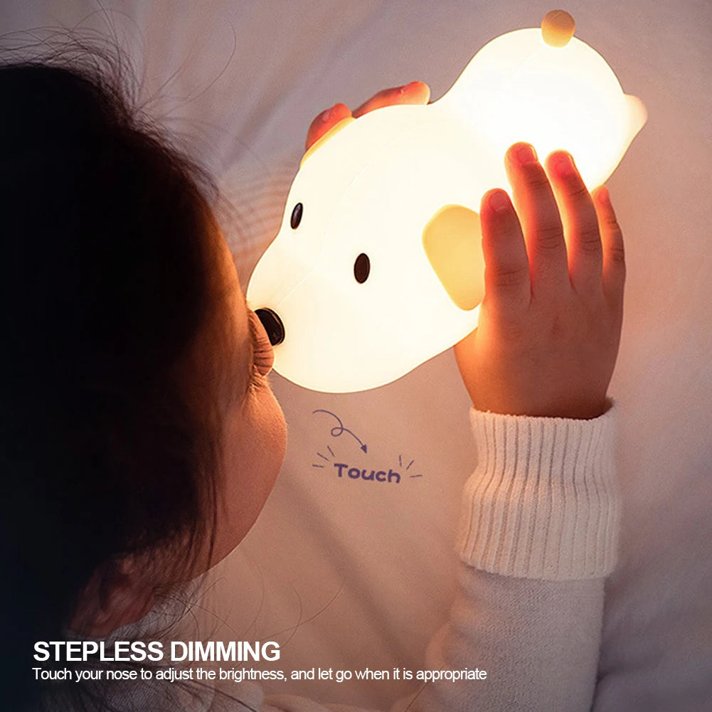 🐶 Puppy Silicone Dog Night Light