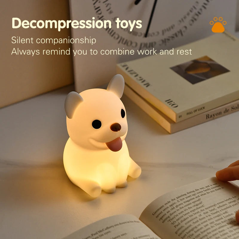 Bulldog Silicone Night Light