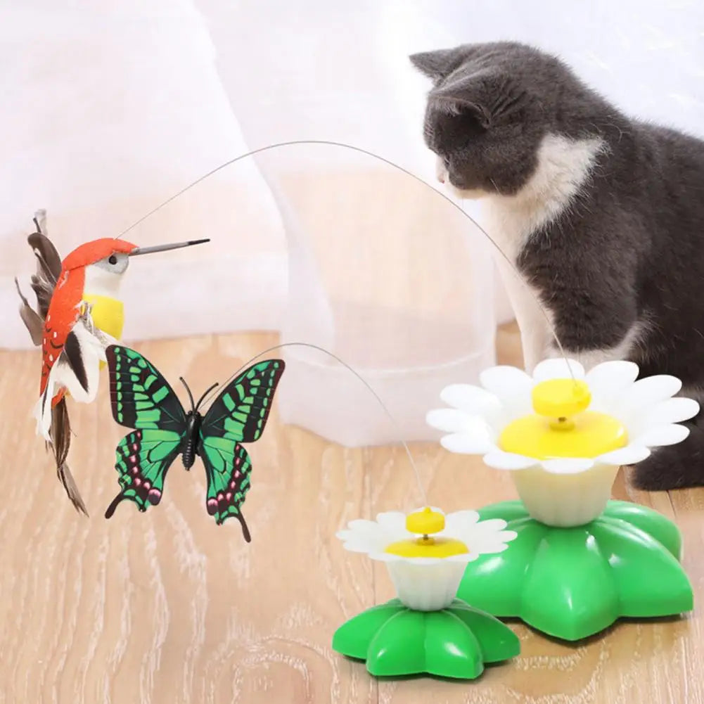 360° Rotating Cat Toy with Teasers