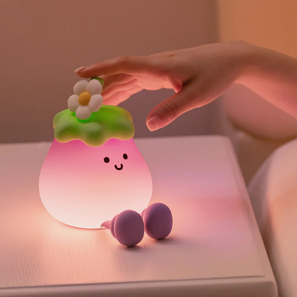Eggplant Smile Silicone Night Light 🍆😊