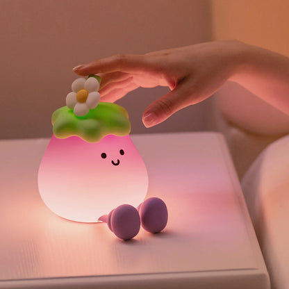 Eggplant Smile Silicone Night Light 🍆😊
