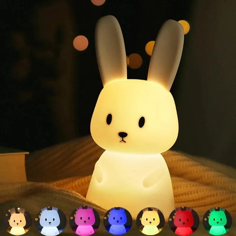 Rabbit Silicone Touch Night Light 🐰🌙