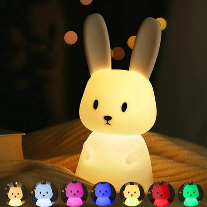 Rabbit Silicone Touch Night Light 🐰🌙