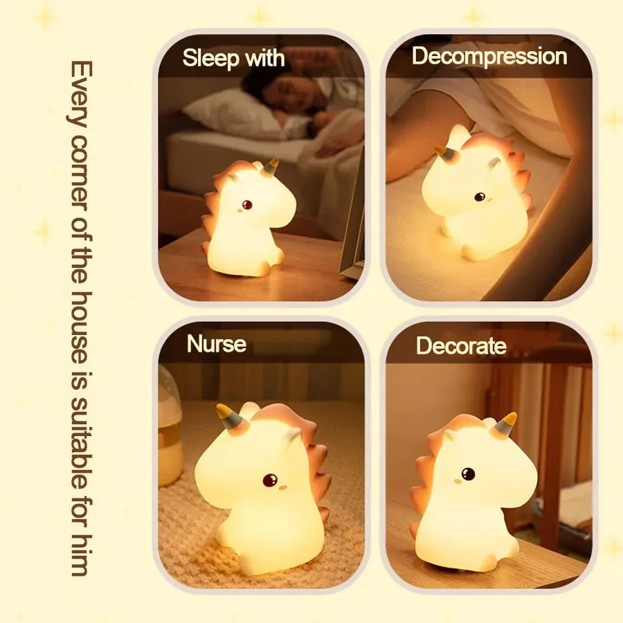Unicorn Color Glow Night Light 🦄✨