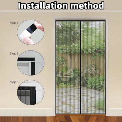 Magnetic Mesh Screen Door