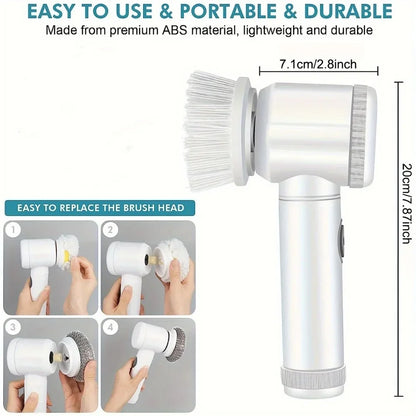 Last Day Sale Off 49% 5 in 1 Electric Cleaning Brush