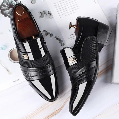 2024 Classic Leather Slip-On Dress Oxfords