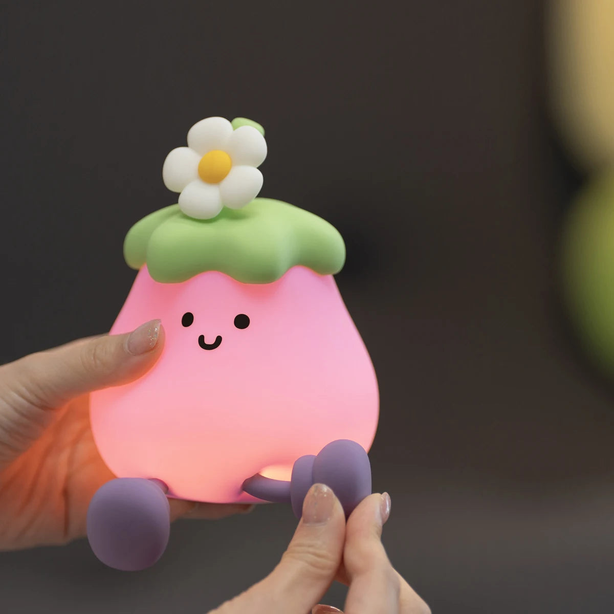Eggplant Smile Silicone Night Light 🍆😊