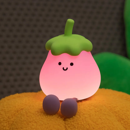 Eggplant Smile Silicone Night Light 🍆😊