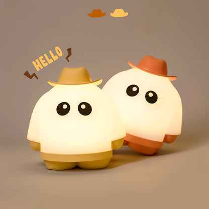🕵️‍♂️ Detective Ghost Silicone Night Light