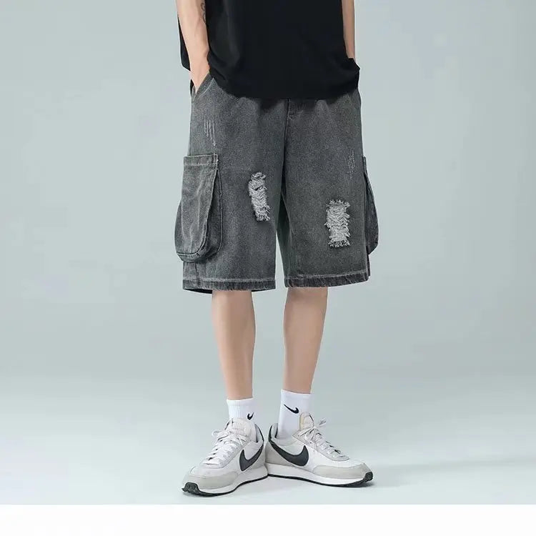 Hip-Hop Hole Denim Shorts