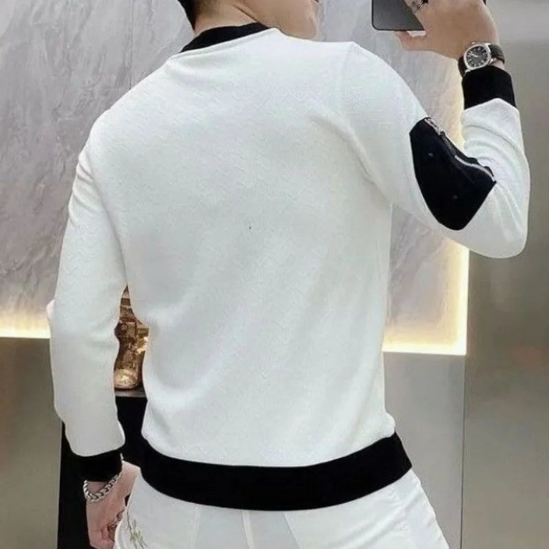 Luxury Men's Round Neck Pullover