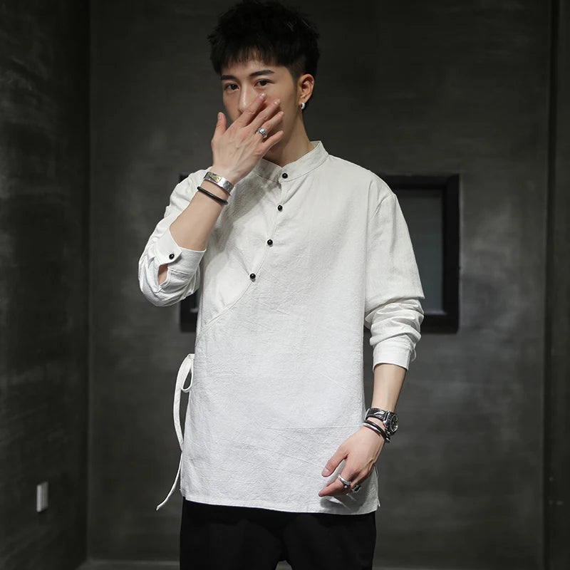 Men's Traditional Chinese Hemp Shirt