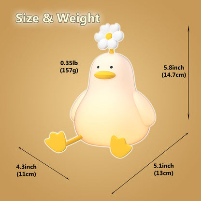 Silicone Duck Touch Lamp 🐤✨
