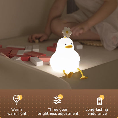 Silicone Duck Touch Lamp 🐤✨